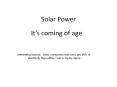 Solar%20Power PowerPoint PPT Presentation