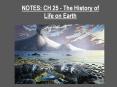 NOTES: CH 25 - The History of Life on Earth PowerPoint PPT Presentation