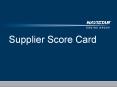 Supplier Score Card PowerPoint PPT Presentation