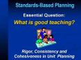 Standards-Based Planning PowerPoint PPT Presentation
