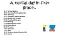 A typical day in first grade.. PowerPoint PPT Presentation