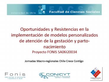 Oportunidades y Resistencias en la implementaci