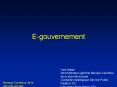 E-gouvernement PowerPoint PPT Presentation