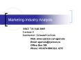 Marketing-Industry Analysis PowerPoint PPT Presentation