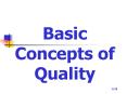 Basic Concepts of Quality PowerPoint PPT Presentation