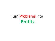 Turn Problems into Profits