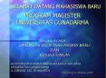 SELAMAT DATANG MAHASISWA BARU PowerPoint PPT Presentation
