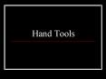 Hand Tools PowerPoint PPT Presentation
