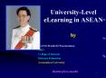 University-Level eLearning in ASEAN by PowerPoint PPT Presentation