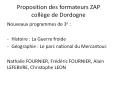 Proposition des formateurs ZAP coll PowerPoint PPT Presentation