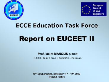 ECCE Education Task Force