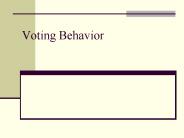 Voting Behavior