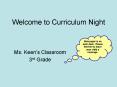 Welcome to Curriculum Night PowerPoint PPT Presentation