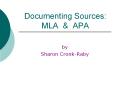 Documenting%20Sources:%20MLA%20 PowerPoint PPT Presentation