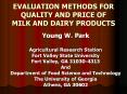 EVALUATION METHODS FOR QUALITY AND PRICE OF MILK AND DAIRY PRODUCTS PowerPoint PPT Presentation