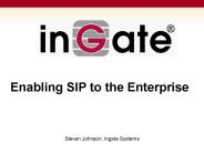 Enabling SIP to the Enterprise