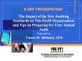 The Impact of the New Auditing Standards on Non-Profit Organizations and Tips on Preparing for Your Annual Audit PowerPoint PPT Presentation