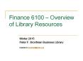 Finance 6100  PowerPoint PPT Presentation
