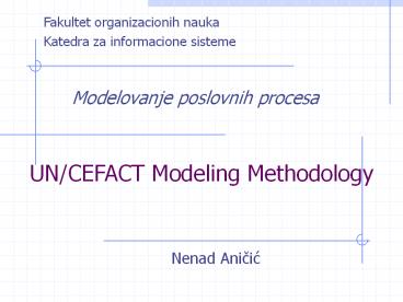 Modelovanje poslovnih procesa