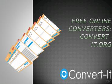 Free Online Converters Convert-it.org