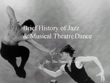 Brief History of Jazz