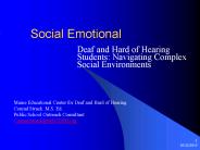 Social Emotional