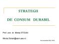 STRATEGII  DE CONSUM  DURABIL PowerPoint PPT Presentation