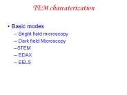 TEM charcaterization