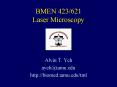 BMEN 423/621 Laser Microscopy PowerPoint PPT Presentation