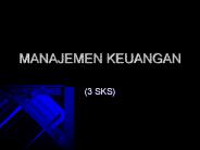 MANAJEMEN KEUANGAN