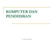 KOMPUTER DAN PENDIDIKAN