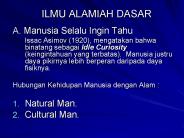 ILMU ALAMIAH DASAR