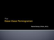 PPT – Bahasa Pemrograman PowerPoint presentation | free to download ...