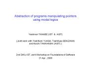 Abstraction of programs manipulating pointers using modal logics