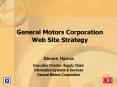 General Motors Corporation Web Site Strategy PowerPoint PPT Presentation