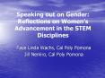Speaking out on Gender: Reflections on Women PowerPoint PPT Presentation