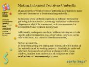 Making Informed Decisions Umbrella
