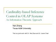 Cardinality-based Inference Control in OLAP Systems An Information Theoretic Approach
