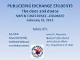 PUBLICIZING EXCHANGE STUDENTS The dooz and donce NAYEN CONFERENCE  PowerPoint PPT Presentation