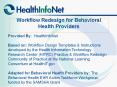 Workflow Redesign for Behavioral Health Providers PowerPoint PPT Presentation