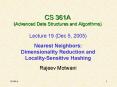 CS 361A (Advanced Data Structures and Algorithms) PowerPoint PPT Presentation