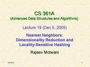 CS 361A (Advanced Data Structures and Algorithms)
