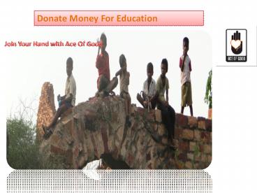 Donate Money Online | Ace of Good