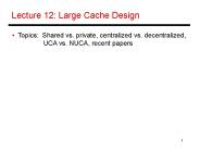 Lecture 12: Large Cache Design