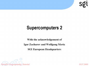 Supercomputers 2
