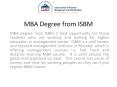 MBA degree from ISBM PowerPoint PPT Presentation