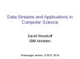 Data Streams and Applications in Computer Science PowerPoint PPT Presentation