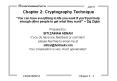 Chapter 2: Cryptography Technique PowerPoint PPT Presentation