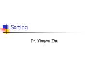 Sorting
