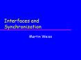 Interfaces%20and%20Synchronization PowerPoint PPT Presentation